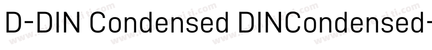 D-DIN Condensed DINCondensed-Bold字体转换